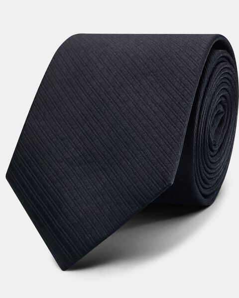 Mens Black Silk Tie